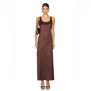 Line & Dot Dalton Dress in Chocolate - Size small
